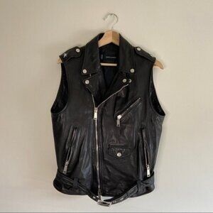 Dsquared2 RARE BORN IN 1964 STUDDED LEATHER JACKET